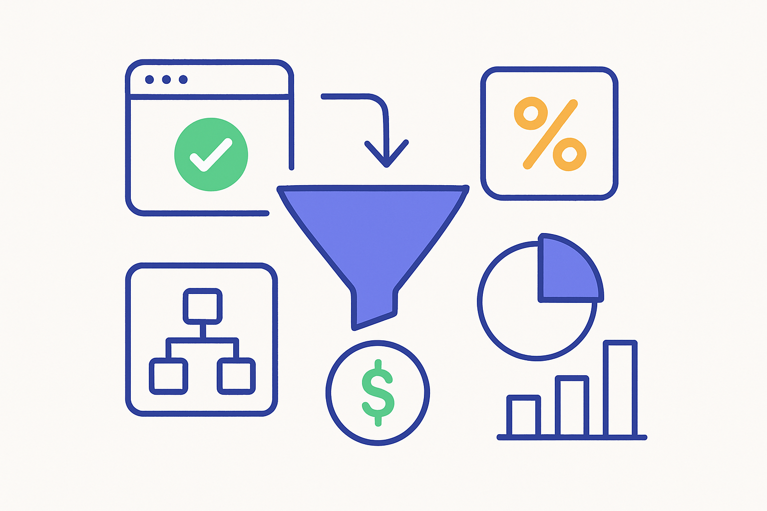 Simple diagram showing Smart Bidding inputs